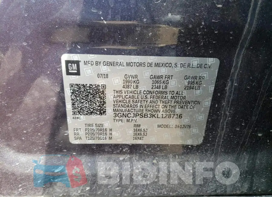 3GNCJPSB3KL128716 Photo# 12