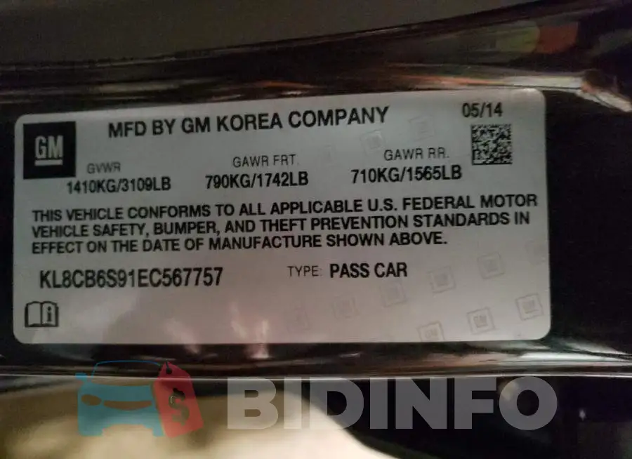 KL8CB6S91EC567757 Photo# 12
