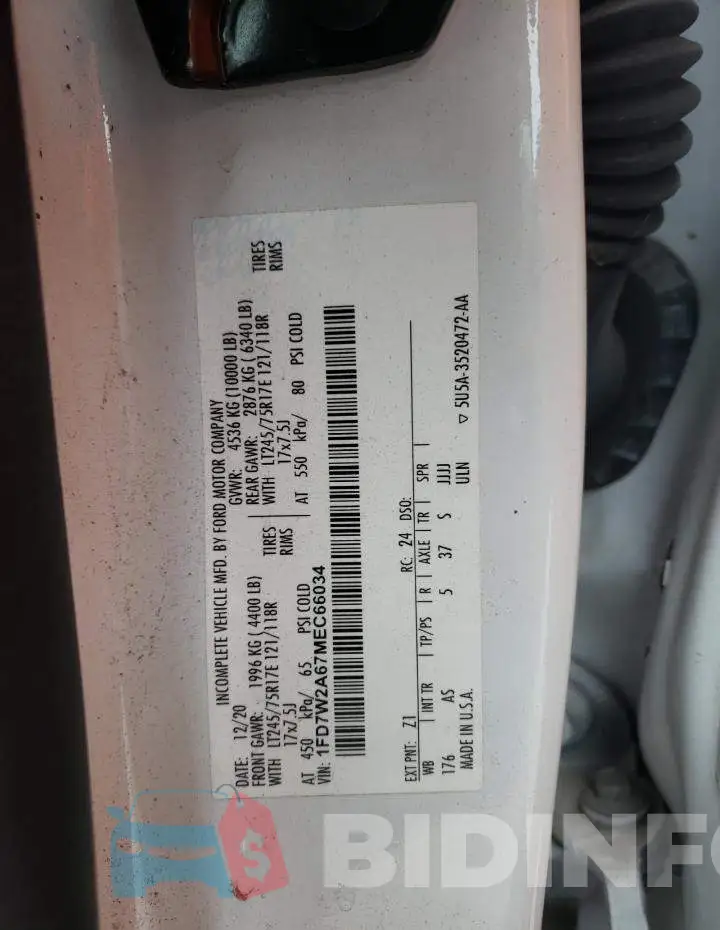 1FD7W2A67MEC66034 Photo# 13