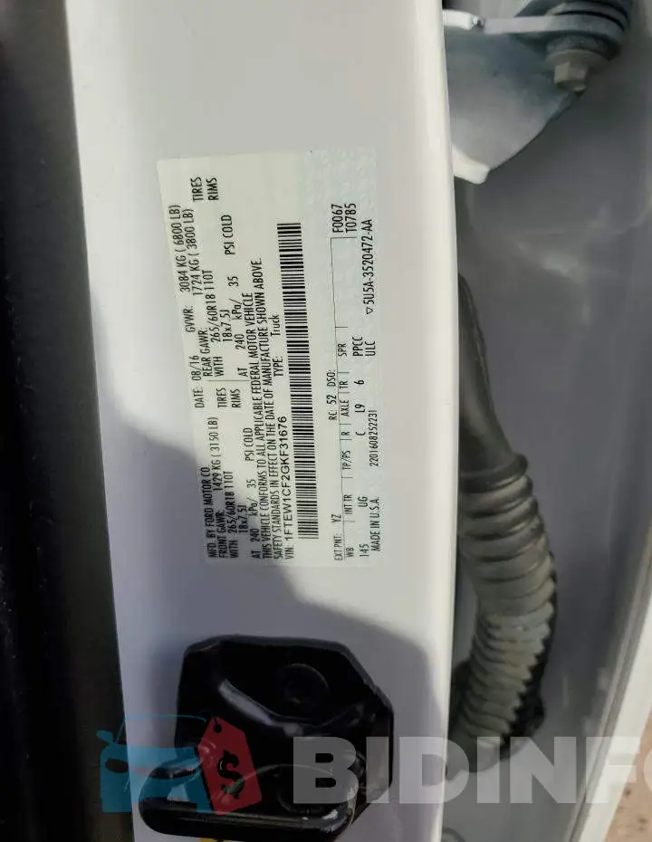 1FTEW1CF2GKF31676 Photo# 12