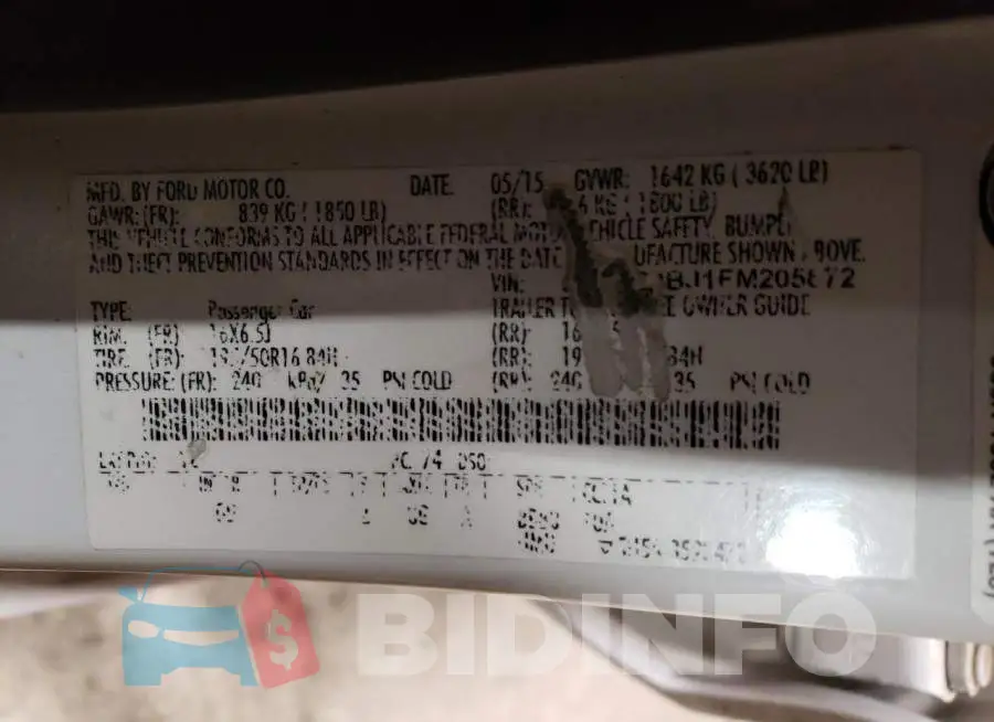 3FADP4BJ1FM205672 Photo# 12