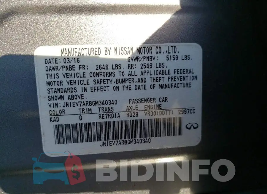 JN1EV7AR8GM340340 Photo# 12