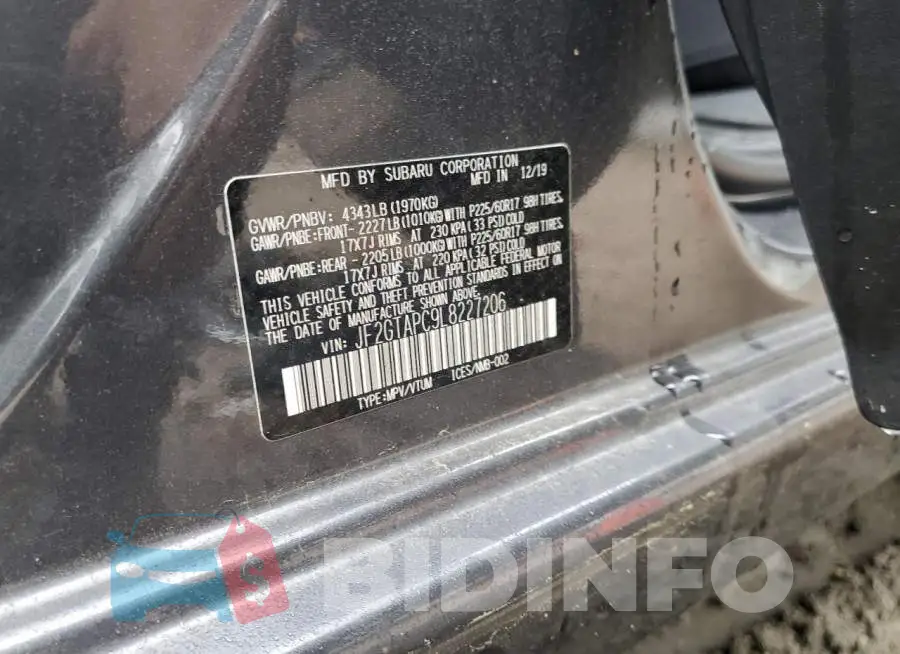 JF2GTAPC9L8227206 Photo# 14