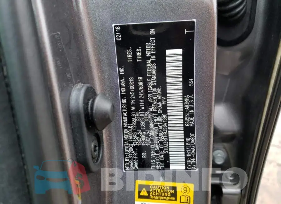 5TDJZRFH9JS841390 Photo# 14