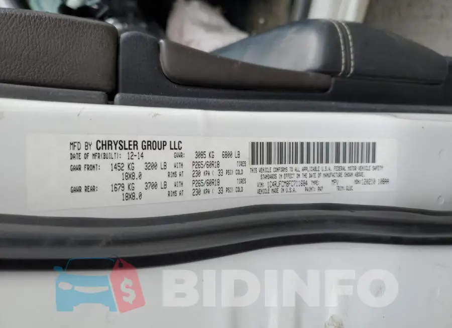 1C4RJFCM8FC711684 Photo# 13