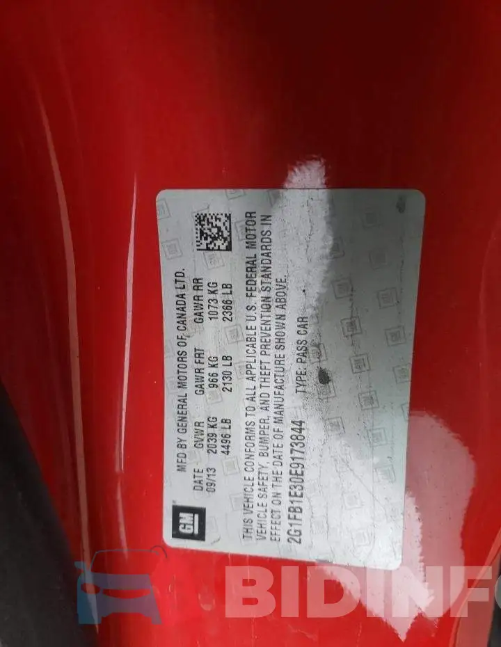 2G1FB1E30E9173844 Photo# 13