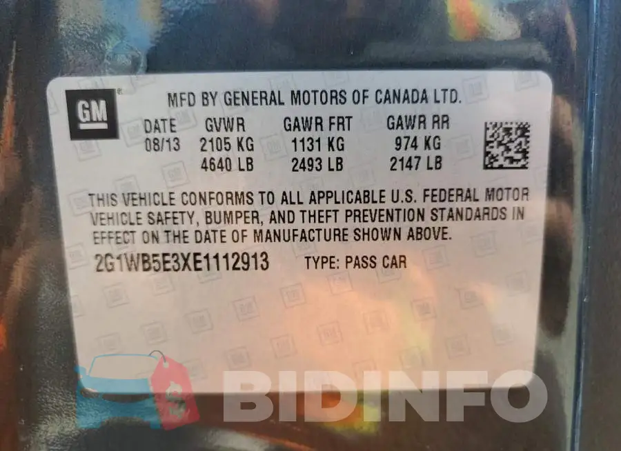 2G1WB5E3XE1112913 Photo# 12