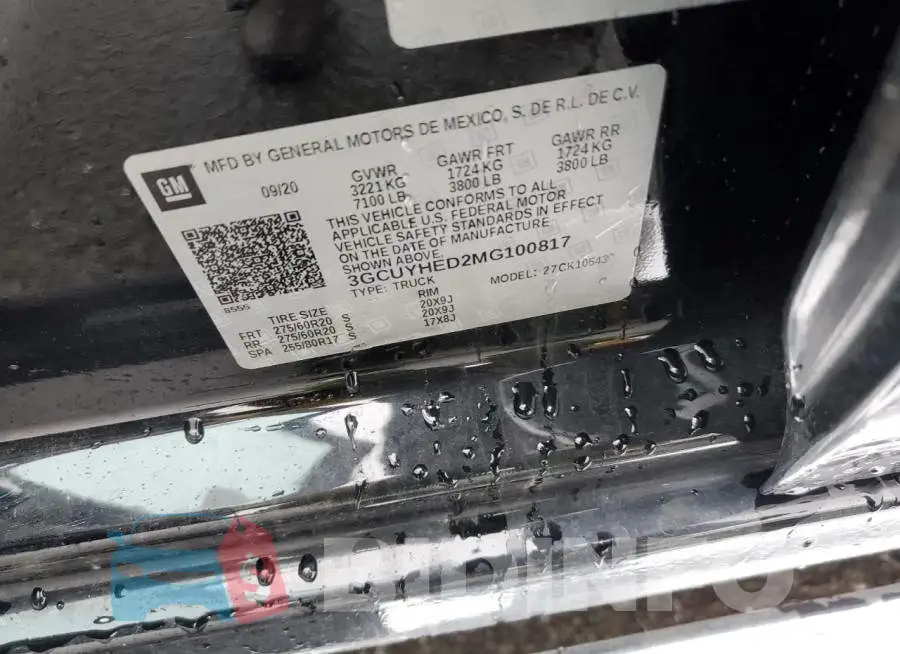 3GCUYHED2MG100817 Photo# 12