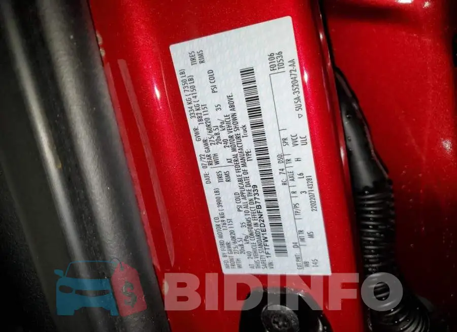 1FTFW1ED2NFB77339 Photo# 12