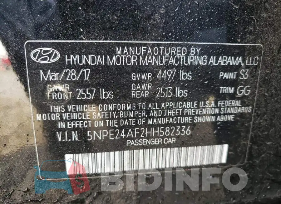 5NPE24AF2HH582336 Photo# 12