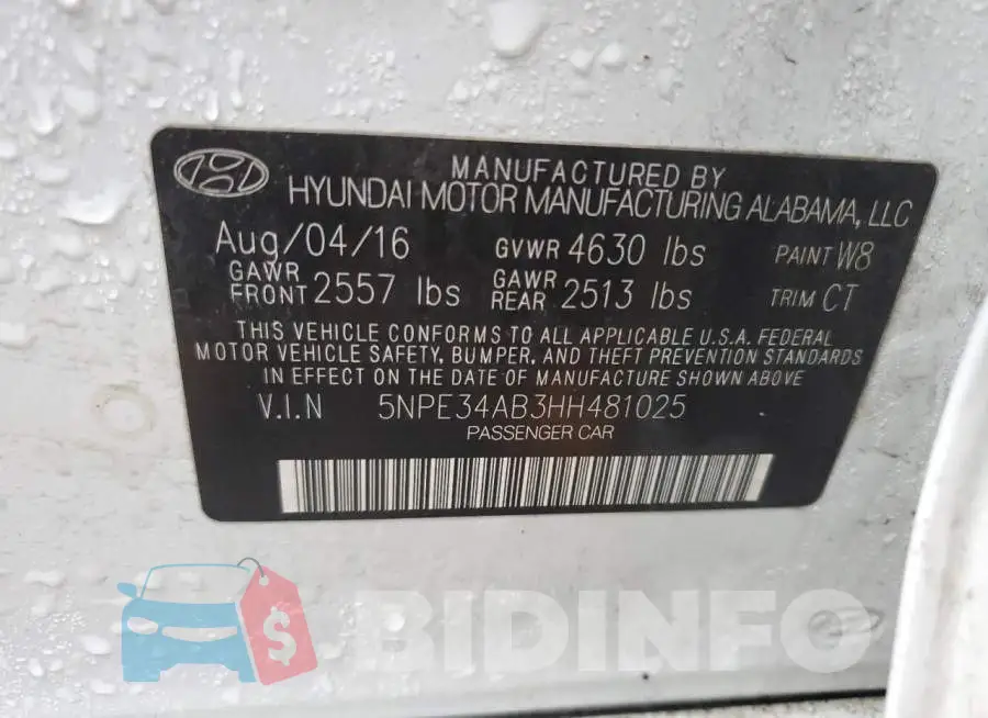 5NPE34AB3HH481025 Photo# 13