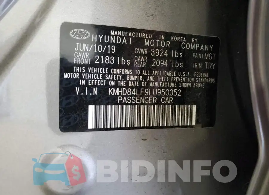 KMHD84LF9LU950352 Photo# 12