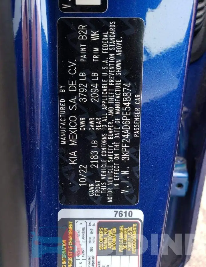 3KPF24AD6PE548874 Photo# 12