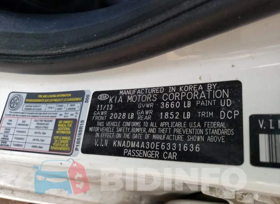 KNADM4A30E6331636 Photo# 12