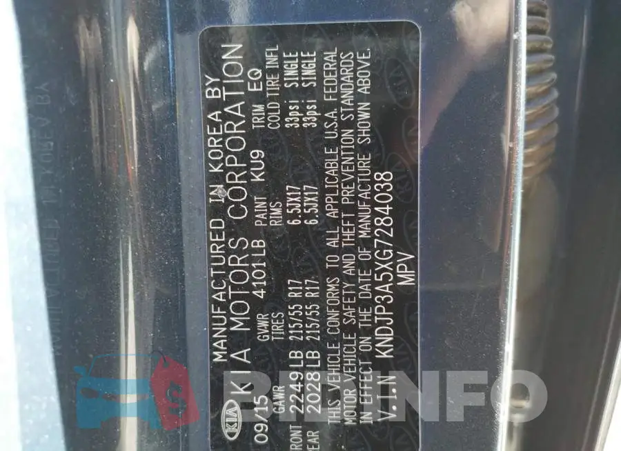 KNDJP3A5XG7284038 Photo# 12