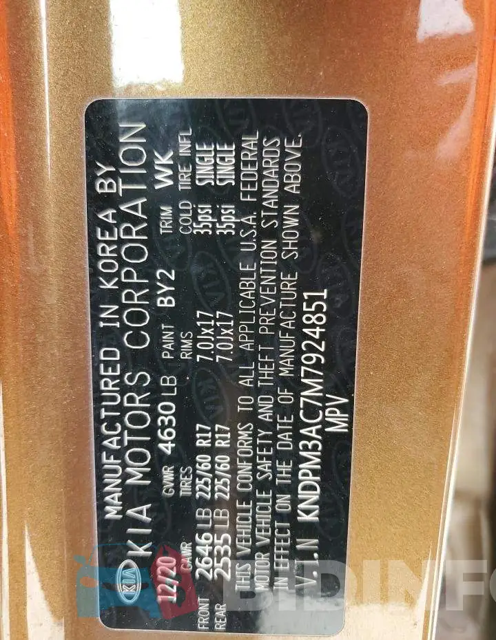KNDPM3AC7M7924851 Photo# 13