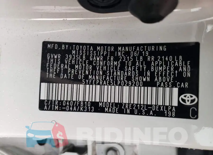 5YFEPRAE5LP029200 Photo# 12