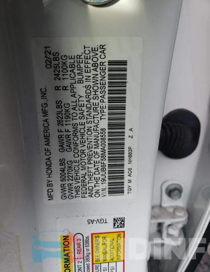 19UUB6F58MA008558 Photo# 12