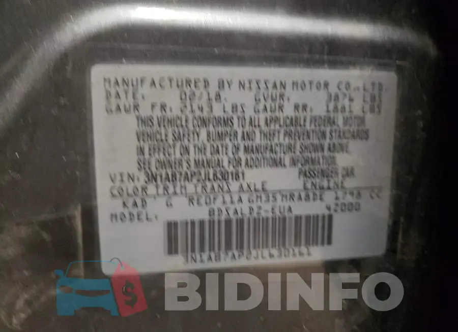 3N1AB7AP2JL630161 Photo# 13