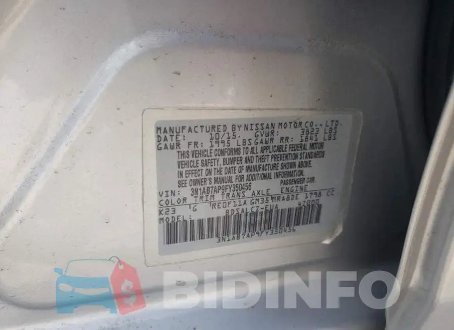 3N1AB7AP9FY350456 Photo# 12
