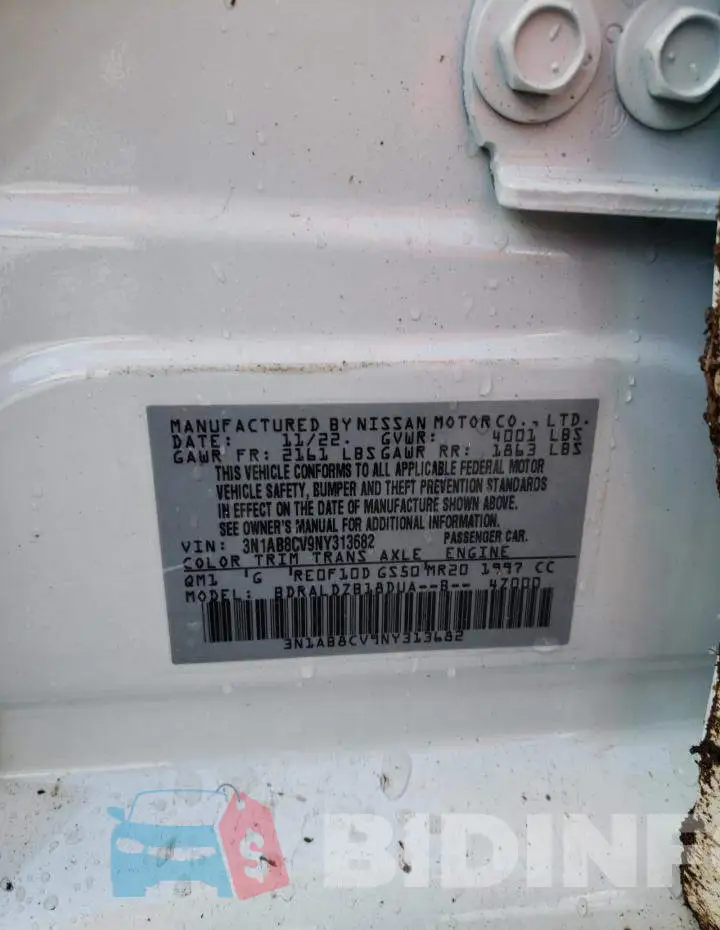 3N1AB8CV9NY313682 Photo# 12