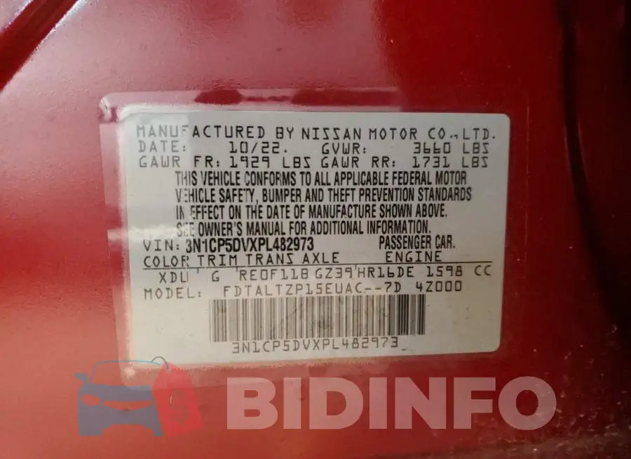 3N1CP5DVXPL482973 Photo# 12