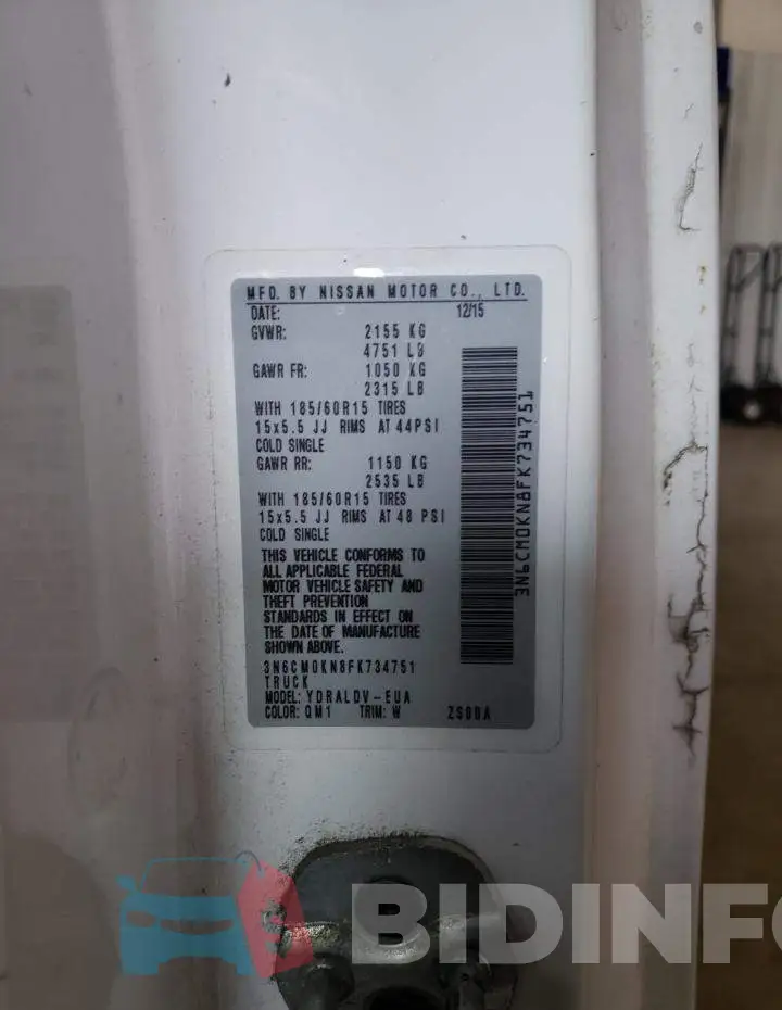 3N6CM0KN8FK734751 Photo# 13