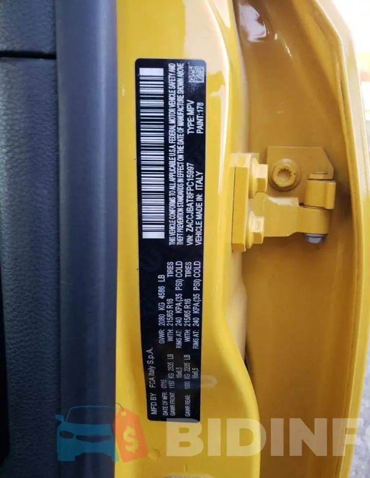 ZACCJBAT8FPC15997 Photo# 12