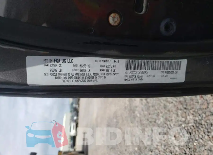 2C3CDZBT3KH540524 Photo# 12