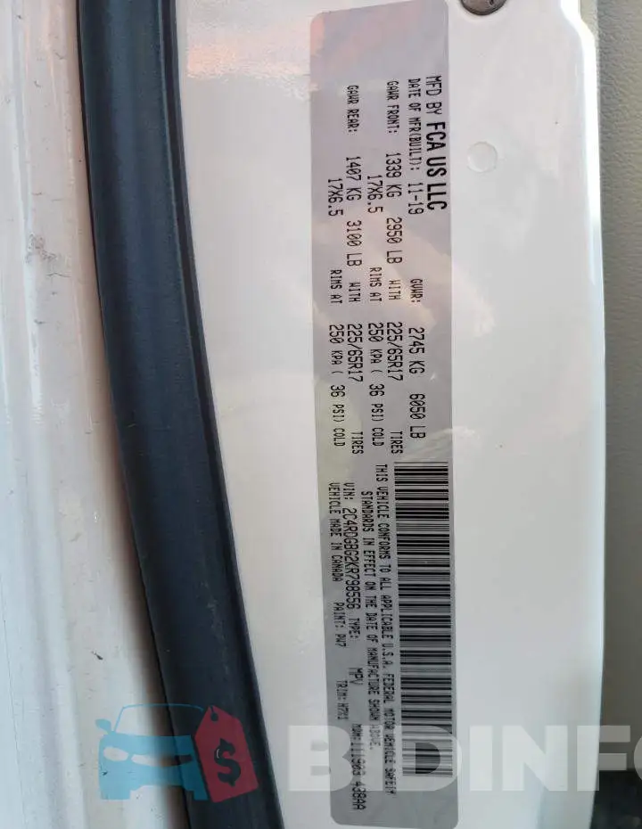 2C4RDGBG2KR798556 Photo# 14