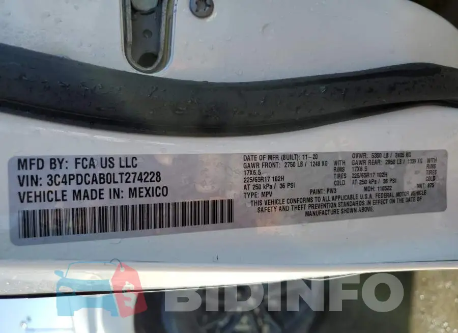 3C4PDCAB0LT274228 Photo# 13