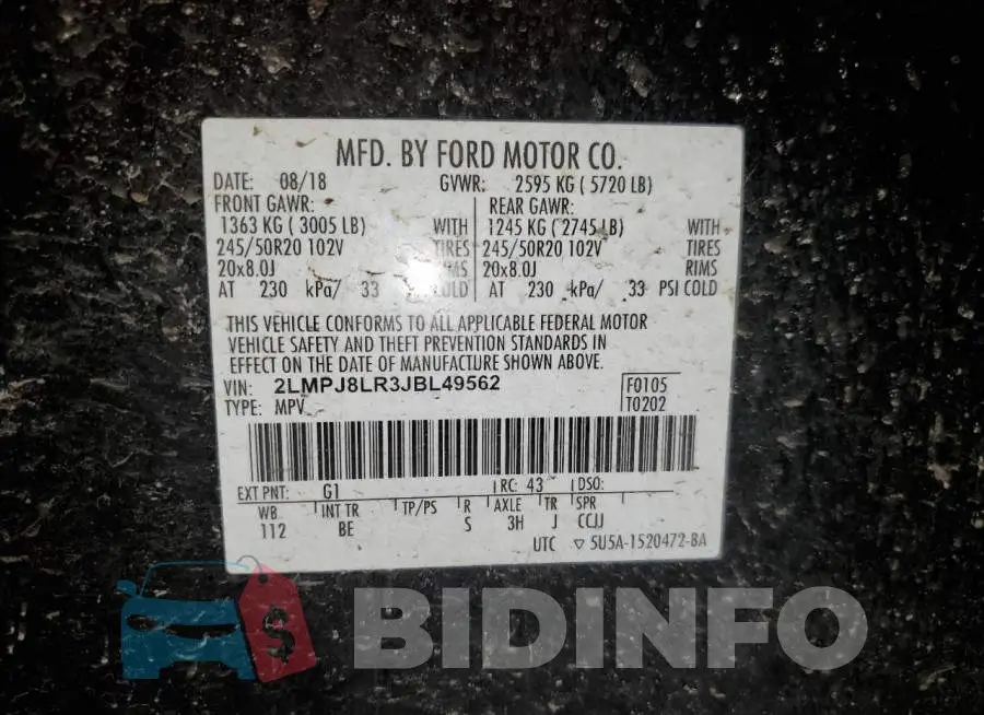 2LMPJ8LR3JBL49562 Photo# 13