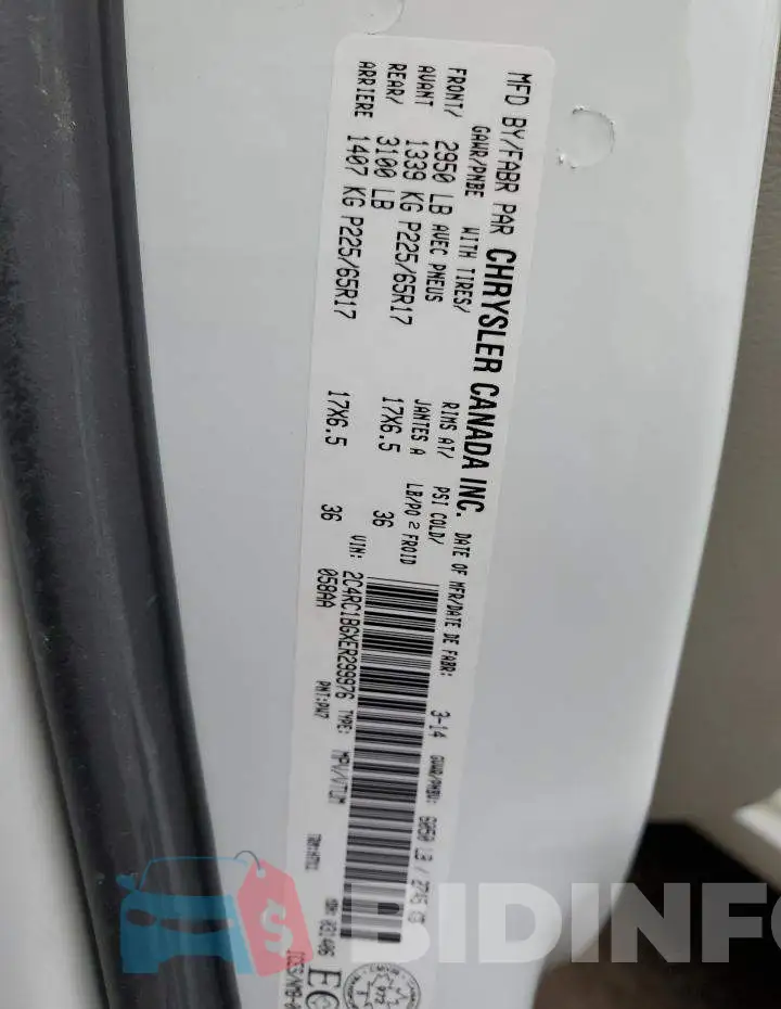2C4RC1BGXER299976 Photo# 13