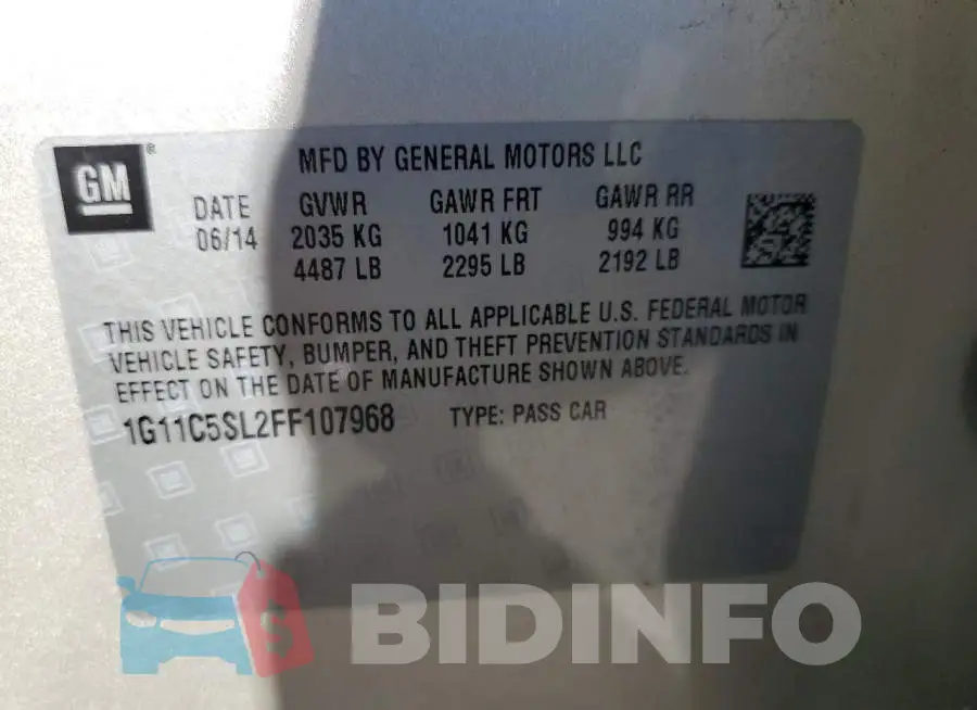 1G11C5SL2FF107968 Photo# 13