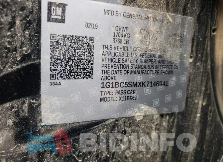1G1BC5SMXK7146941 Photo# 12