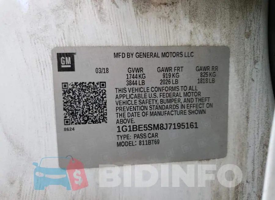 1G1BE5SM8J7195161 Photo# 12