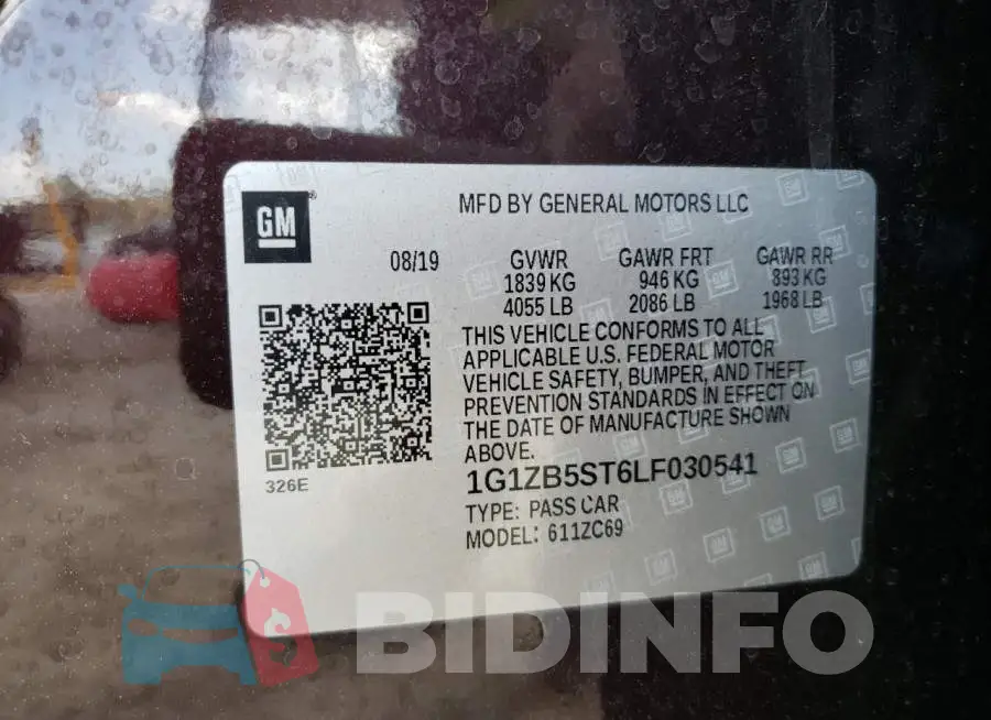 1G1ZB5ST6LF030541 Photo# 13