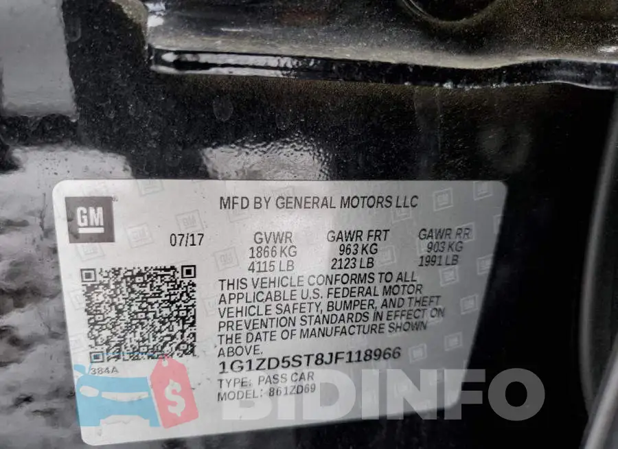 1G1ZD5ST8JF118966 Photo# 12