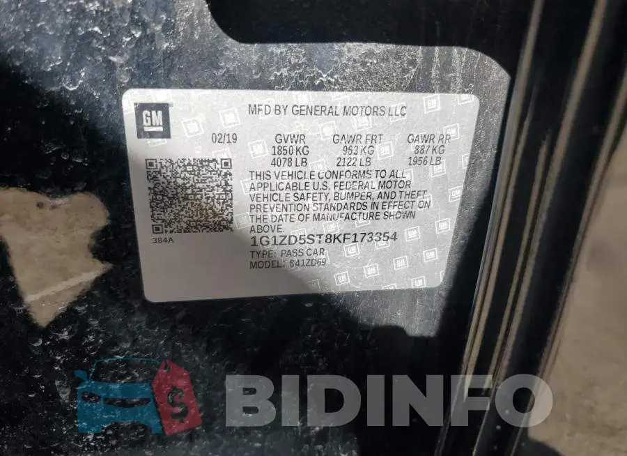 1G1ZD5ST8KF173354 Photo# 12