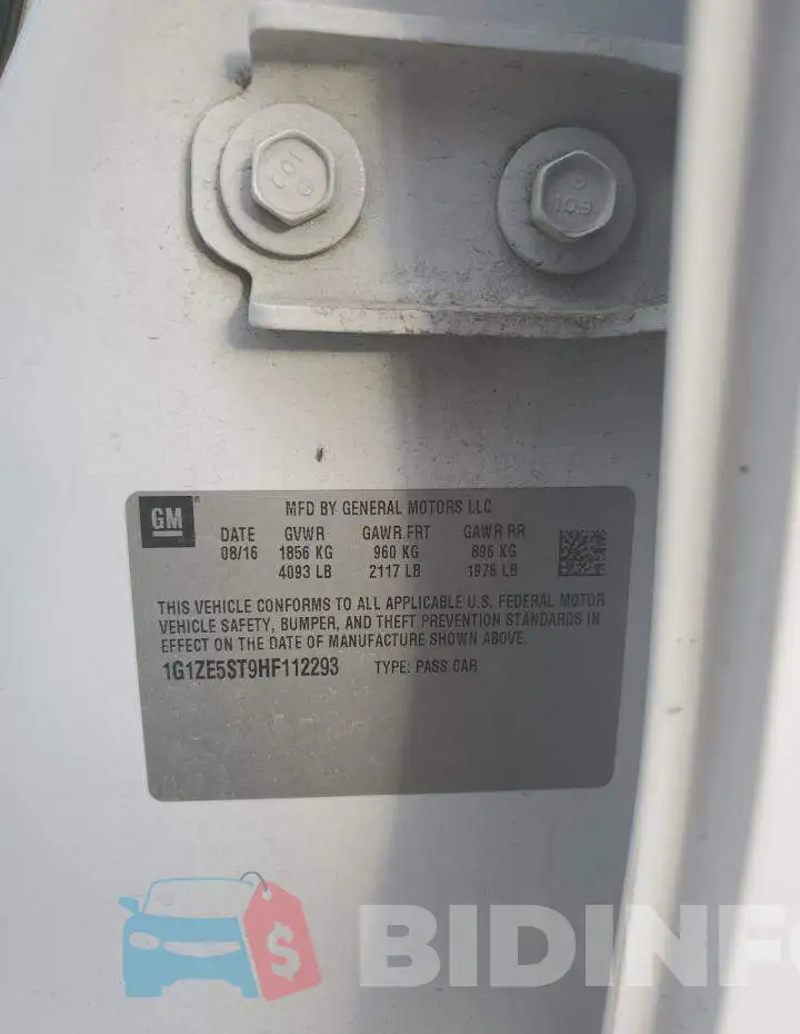1G1ZE5ST9HF112293 Photo# 12