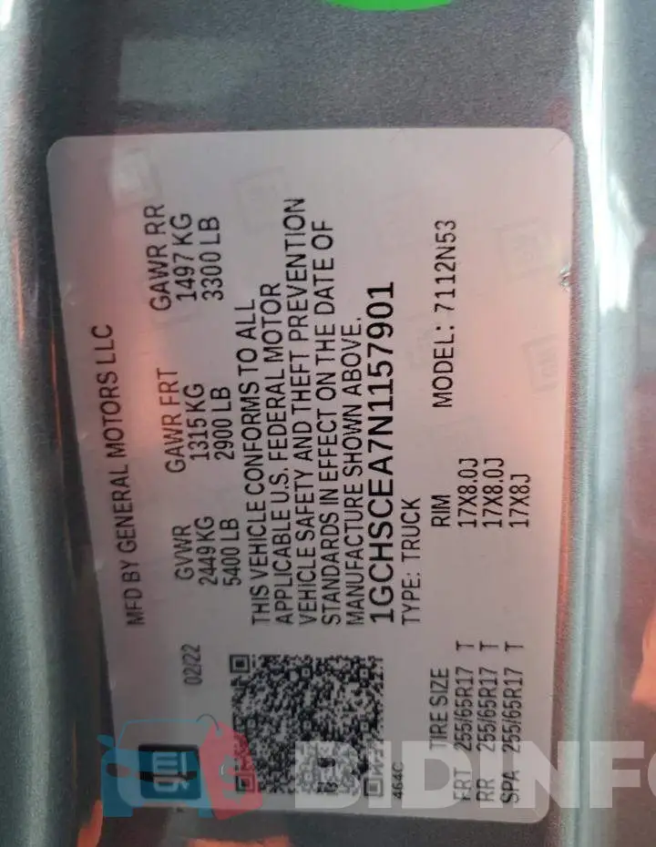 1GCHSCEA7N1157901 Photo# 12
