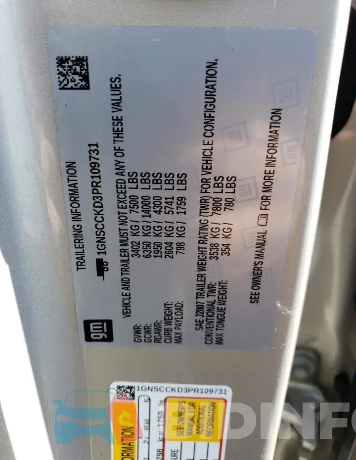 1GNSCCKD3PR109731 Photo# 12
