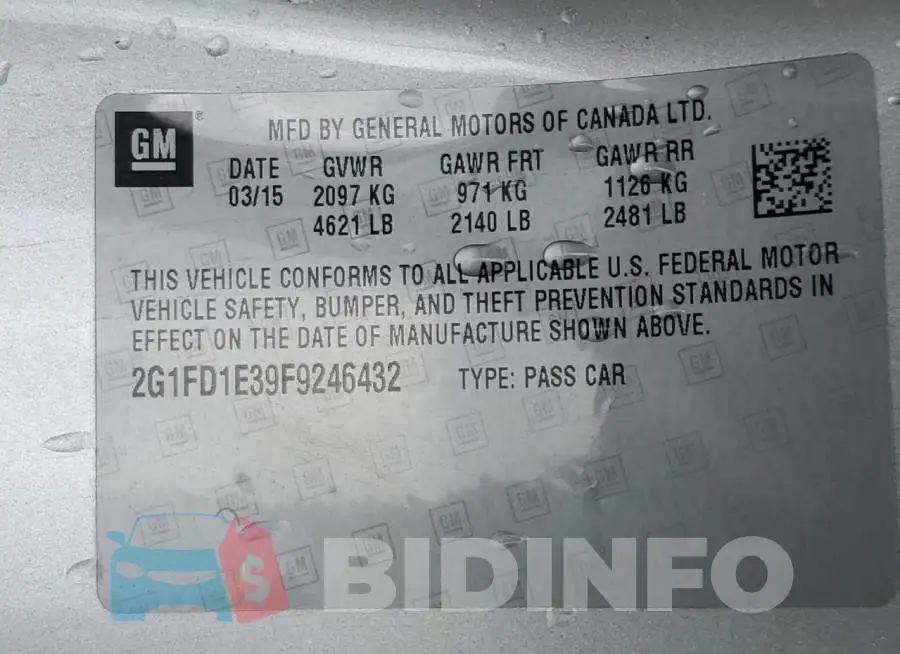 2G1FD1E39F9246432 Photo# 13