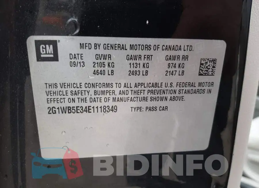 2G1WB5E34E1118349 Photo# 12
