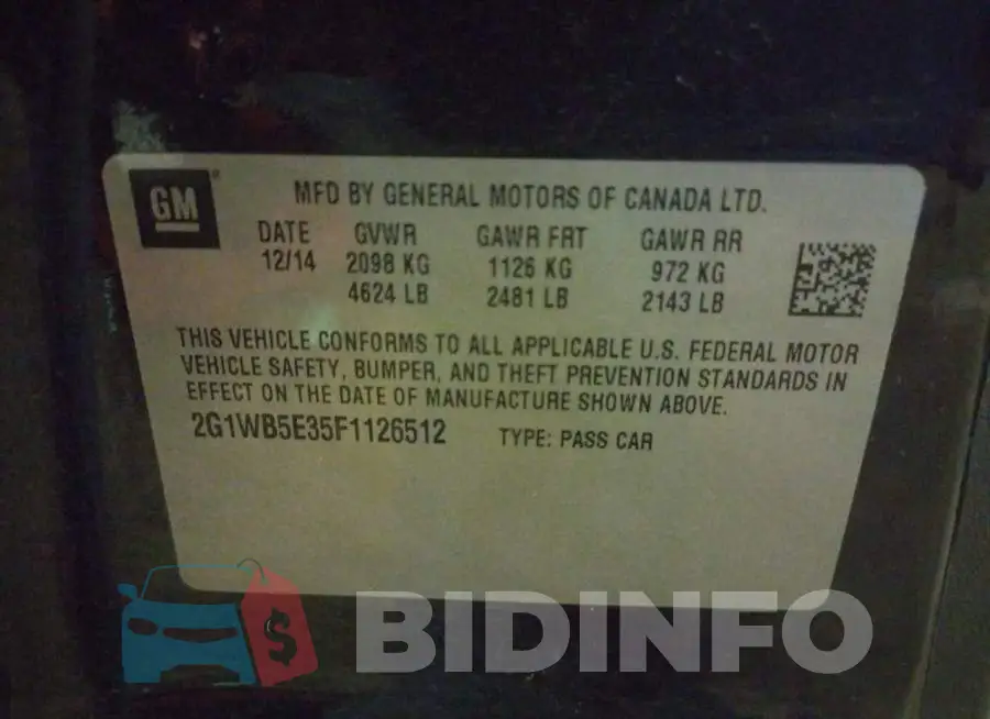 2G1WB5E35F1126512 Photo# 13