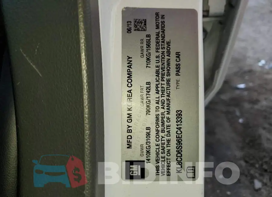 KL8CD6S96EC413393 Photo# 12