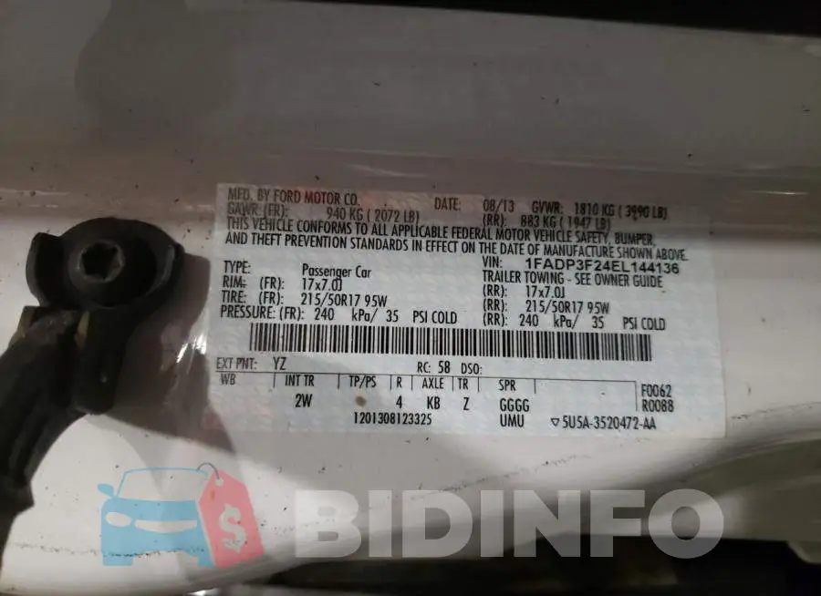 1FADP3F24EL144136 Photo# 12