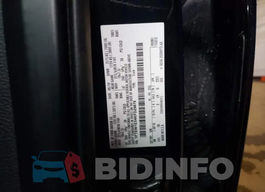 1FTEW1E54KFD29878 Photo# 12
