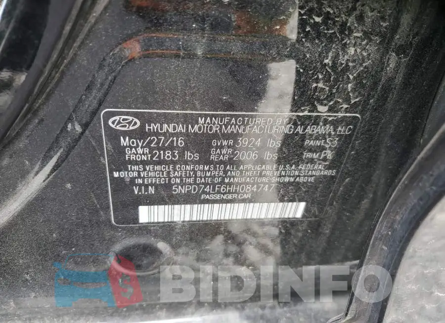 5NPD74LF6HH084747 Photo# 12