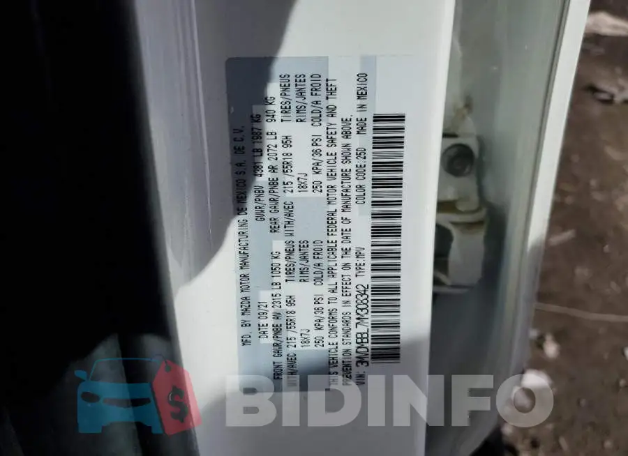 3MVDMBBL7MM308342 Photo# 13
